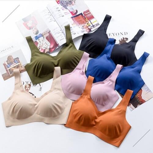 Women Seamless Bra Summer Push Up Bralette Plus Size Wireless Top Lingerie Underwear 002a