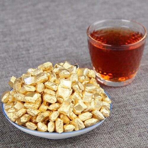 100g China Yunnan ripe Tea Gold Tin Foil Packing Resin Tea Pu'er Instant Tea Cream