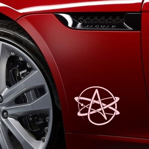 13cm*13cm Atheist Symbol Atheism JDM Car Sticker Truck Window Laptop Car Body Decal Stickers