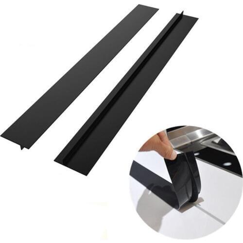 New 2Pcs/SetFlexible Kitchen Stove Counter Gap Cover Silicone Rubber Heat-resistant Stove Counter Gap Cover Kitchen Gadgets