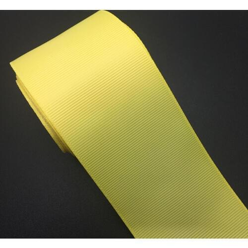 5Yards/lot 2" (50mm) Yellow Grosgrain Ribbon For Wedding Party Decoration DIY Gift Wrapping Christmas Ribbon