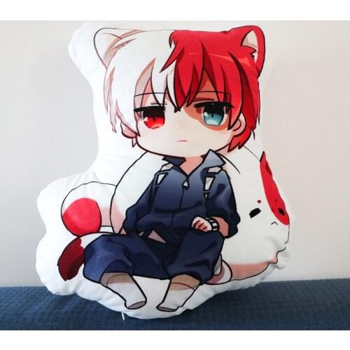 50cm Anime Plush Toys My Hero Academia Boku Yoh Asakura Katsuki Bakugo Shoto Todoroki Sofa Pillow Cushion Cartoon Stuffed Toys