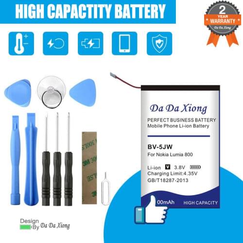 Da Da Xiong 2100mAh BV-5JW BV5JW Li-ion Phone Battery for Nokia N9 N9-00 Lumia 800 800C Lumia800 Sun Sea Ray