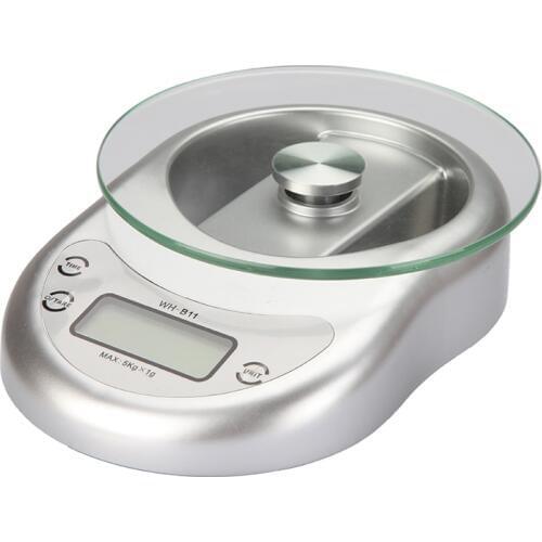 10pcs 5kg*0.1g Double Range Electronic Scales 5000g/0.1g LCD Digital Kitchen Scale Food Time Weight Balance Cooking Tools