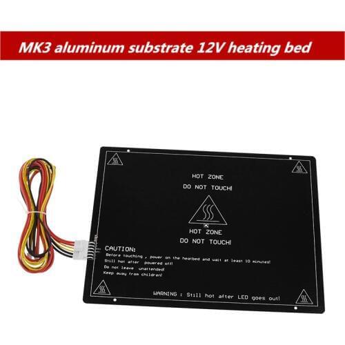 3D printer hot bed MK3 aluminum substrate 12V heating bed 220x280x3mm printing platform new upgrade