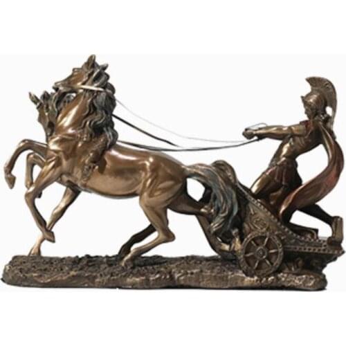 European-style imitation bronze Roman furniture model knight furniture Roman soldiers furniture horse decoration desk wine cabin
