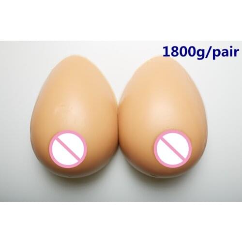 Enhance Milk Breast 1800g/pair Transsexuals Silicone Artificial Breast Crossdresser Shemale Fake Breast Boobs