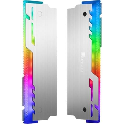 JONSBO 2Pcs NC-3 Memory Cooler ARGB Cooling Vest LED Light Changes Automatically Aluminum Radiator Desktop RAM Heatsink