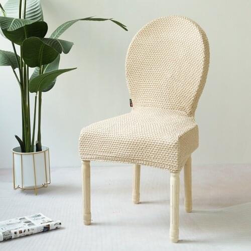 Classic Chair Cover Round Back Home Office Stool Cover Simple Elastic Non-slip funda de silla High-end All Inclusive European
