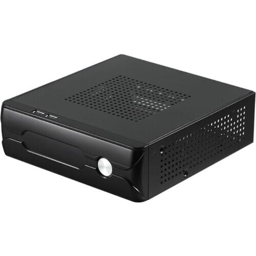 FH03/ FH05 Host Mini ITX Office Home Computer Case USB2.0 with Radiator Hole Power Supply Horizontal Metal Desktop Chassis