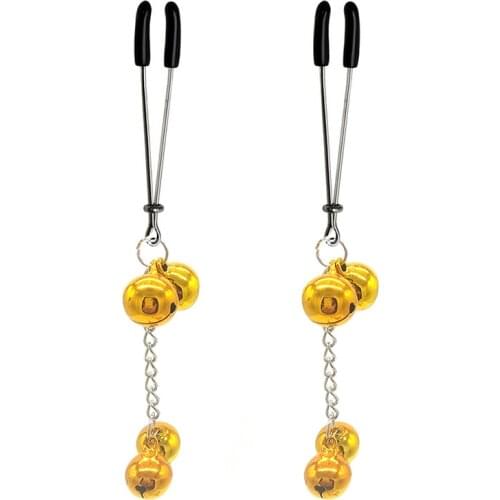 Metal Chain Papilla Nipple Stimulator Stainless Adult Games SteelNipple Clamps Erotic Sex Toys for Couple