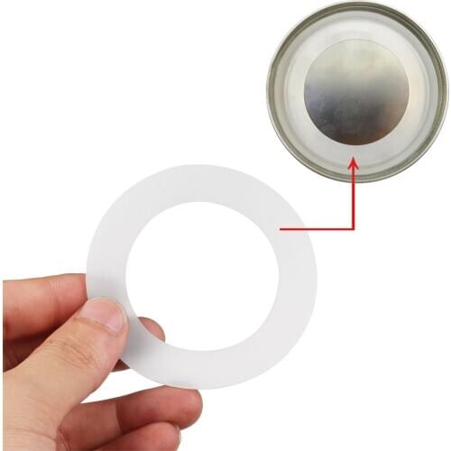 10pcs Reusable Food-Grade Silicone Airtight Sealing Rings Gaskets for Leak Proof Mason/Ball/Kerr Jar Lids Plastic Storage Cap