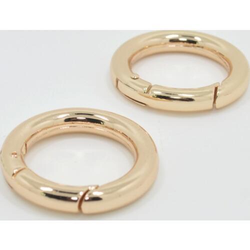 Fashion Zinc Alloy Round Clasp Key Ring For Men Bag Car Charms Trinket Keyring For DIY Jewelry Making Acessories Parts