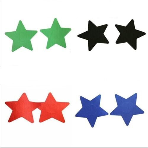 GEOCOCCYX Sexy experience 50 pairs (100Pcs) Stars Breast Pasties Nipple Covers 6 color-non-sensitizing adhesive with a soft
