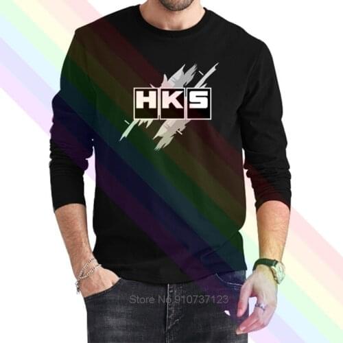 Newest 2020 Summer HKS Brand Car Logo 100% Cotton Crewneck Popular T Shirt Homme Tops Tees S-4XL