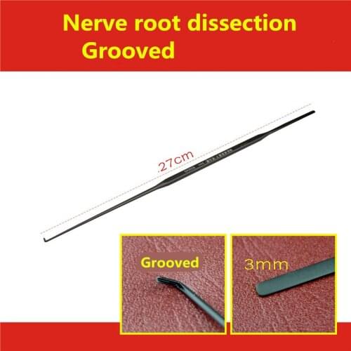 Orthopedic instrument medical double spine nerve root stripping ion band groove hook edge pull minimal invasive black stripper