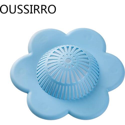 Plum Flower Type Floor Drain For Bathroom Kitchen Sink Washbasin Strainer Hair Filter Cover Anticlogging Strong Adsorption Drain