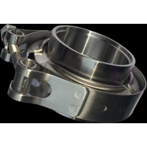 Standard size strong CNC connecting pipe exhaust component wastegate v band clamp 3.25 with collars heavy duty kits for welding