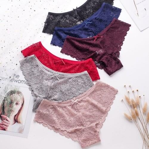 Women Lace Seamless Panties Underwear Female Comfort Intimates Ladies Low-Waist Briefs Panties Women Sexy Lingerie