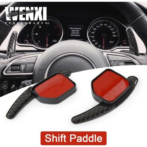 High Quality new Paddle Shift Extensions For Audi Steering Wheel Shifters Gear Carbon Fiber WX-PSD06