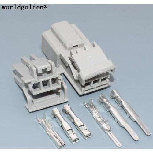 Worldgolden 3 Pin 6098-0242 Auto Electrical Power Plastic Cable Holder Wire Connector Reversing Light Socket For Honda