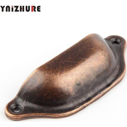 YINZHURE 1pc33*98mm Retro Metal Kitchen Drawer Door Handle Furniture Knob Hardware Cabinet Antique Bronze Shell Handle