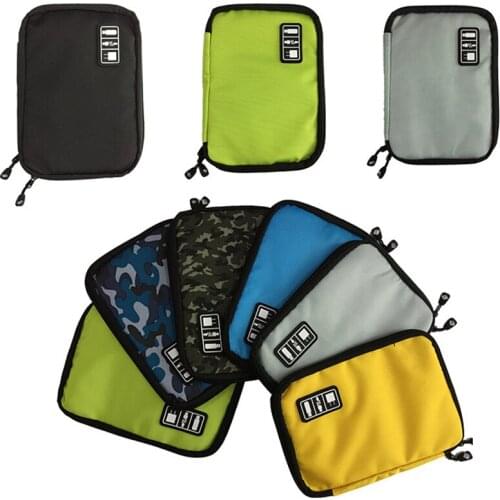 200pcs Data Cable Practical Earphone Wire Storage Bag Power Line Organizer electric bag Flash Disk Case Digital Accessories Bags