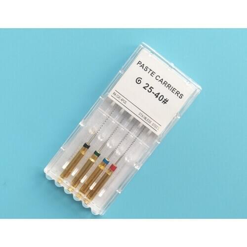 2box 25-40# Dental Paste Carriers 25mm Engine Use Files Dental Lentulo Spiral Dentist Gates Drills Endodontics Instruments