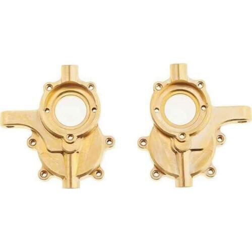2pcs Brass Front Steering Cup Upgrade Portal Housing Set for Redcat GEN 8 RER11406 RC Crawler Car Parts