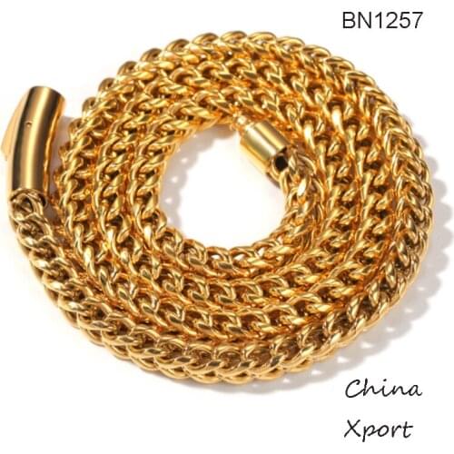 Hiphop 2021 fashional men necklaces and bracelets stainless steel cool guy Franco chain bracelets & necklaces nice accessories