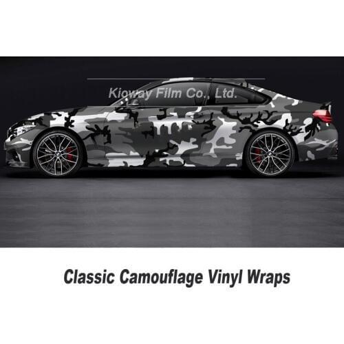 5/10/18m*1.52m Car styling Black and white Camo Vinyl Wrap Car Motorcycle Decal Phone Laptop DIY Styling