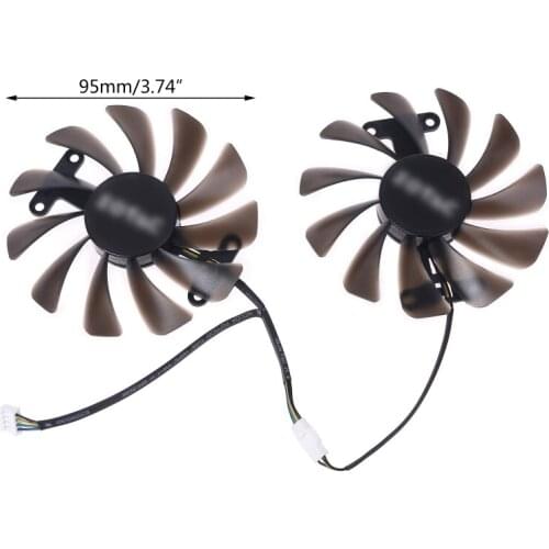 95mm GFM10012H12SPA GAA8S2U 4Pin Cooler Fan For ZOTAC GTX 1070Ti 1080Ti AMP fan Drop Shipping