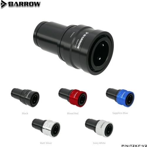 Barrow TZKF-V2 Black Silver water cooling fittings sealing quick coupling female connector
