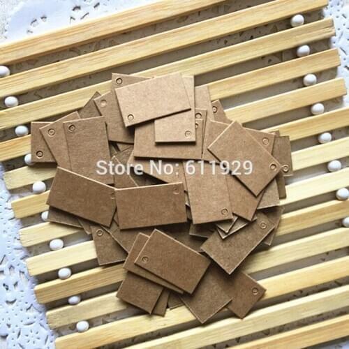 Free shipping blank 350gsm kraft paper tag 1.5x2.5cm/baking label/black card/jewelry tag/DIY blank card 1000 pcs a lot