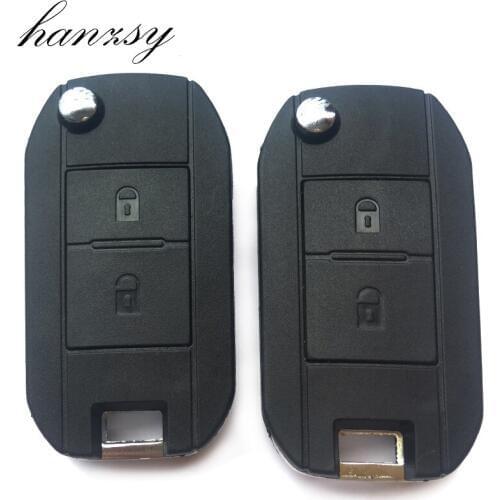 2 button Car Remote key shell For Citroen C1 C3 For Peugeot 307 206 207 Modifed Flip Folding Key Case blank Fob Auto key Cover