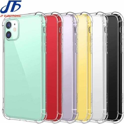 30Pcs For iPhone 12 Mini Pro Max Case Slim Crystal Transparent Soft TPU Back Cover For iPhone SE2 11 Pro Max X XS XR 8 7 6 Plus