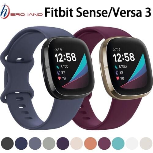 Colorful Bracelet Wrist Strap For Fitbit Versa 3 Smart Watch Band For Fitbit Sense Wristband Sport Soft Silicone Straps Correa
