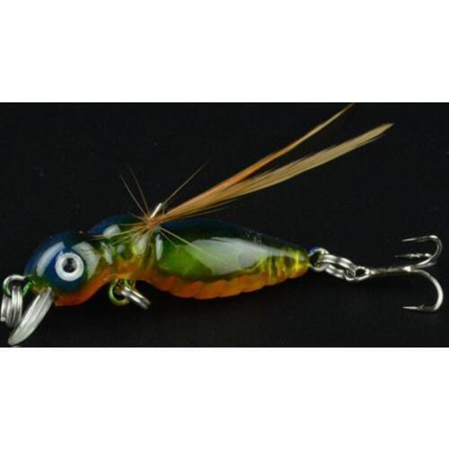 HENGJIA Hard cicada insect Fishing Lures 3DEyes artificial wobblers bee crankBaits pesca fishing tackles