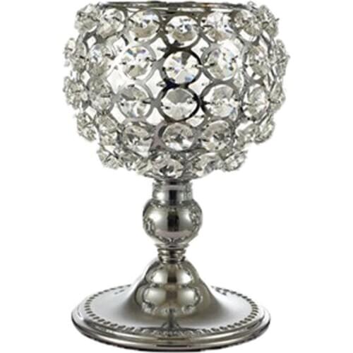 Crystal Candle Holders Tables Centerpieces - for Use with Candlesticks, Tealight, and Flameless Candles