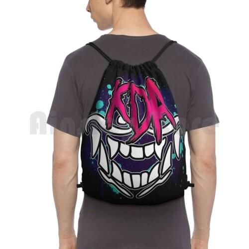 Kda Akali | Backpack Drawstring Bag Riding Climbing Gym Bag Kda K D A Leauge Of Legends Kpop K Pop Ahri Akali Evelynn Kaisa