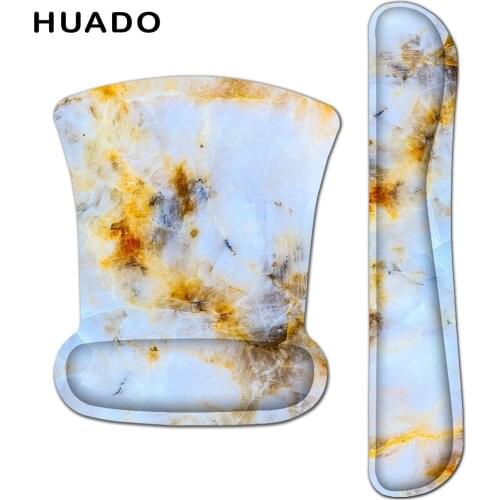 Mouse Pad with Gel Wrist Rest Soft Memory Foam Non Slip Rubber Base Keyboard Pad for Gamer/Office/Home