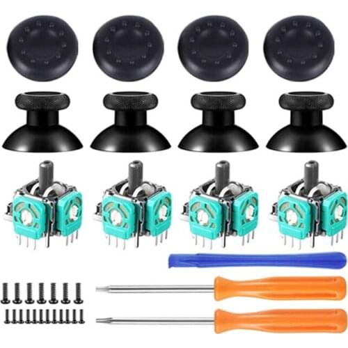 40GD RB LB Trigger Buttons Set with Screwdriver Tool Kit Replacement 3D Analog Stick Game Accessories Compatible with XB One