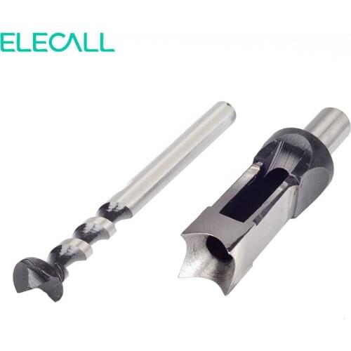ELECALL Woodworking Square Hole Bits Drill Mortising Chisel Set 25mm/ 1" Mortiser Drills Bit Set
