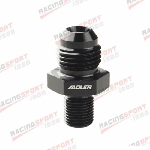 AN-4 AN4 4AN Male To 1/8" BSP BSPP Straight Adapter Aluminum Blue/Black