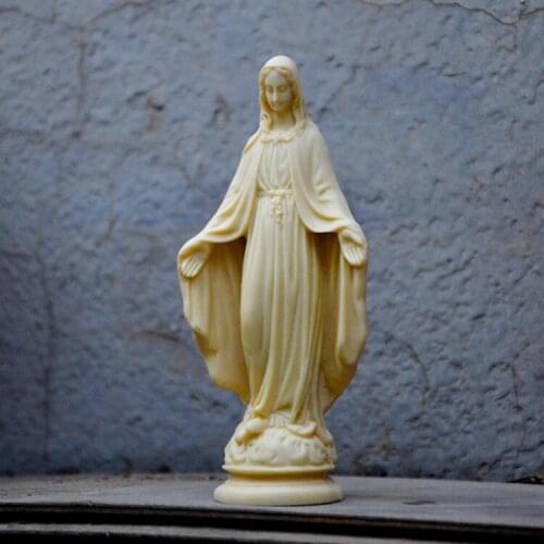RELIGIOUS DECORATION POLYRESIN VIRGIN STATUES THE VIRGIN WITHOUT ORIGINAL SIN 14.2CM HIGH