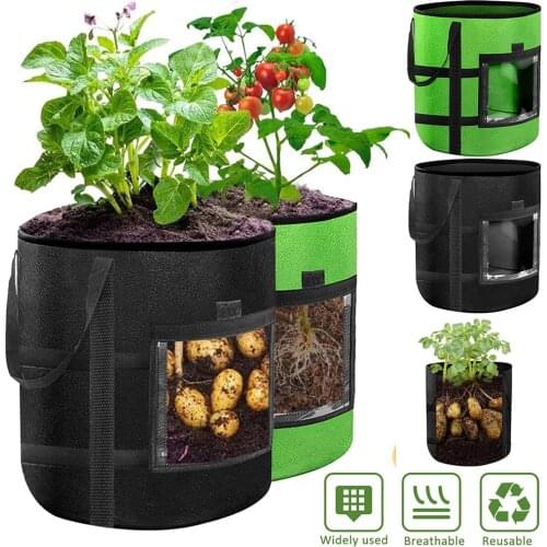 Plant Growth Bag home garden Potato greenhouse Vegetable Plant Bag Moisturizing jardin Vertical Garden Grow Bag seedling pot D30