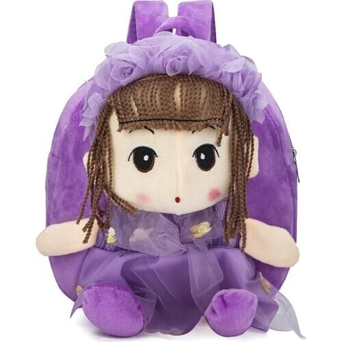 Cute Toddler Backpack Baby School Bags Plush Animal Cartoon Mini Preschool Bookbag Travel Bag for Girl 2-5 Years Mochilas Infant