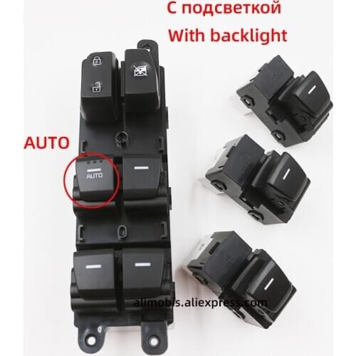 With backlight For Hyundai creta IX25 Window Switch Assembly View Switch DOOR Glass Control Buttons Power Window Switch
