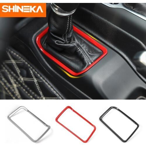 SHINEKA Interior Mouldings For Jeep Wrangler JL 4WD Four-wheel Drive Gear Shift Stickers Accessories For Jeep Wrangler JL 2019