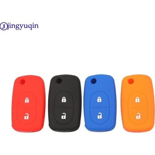 Jingyuqin 2B Silicone Remote Car Key Shell Cover Case For Audi TT A2 A4 A6 A8 Quattro Styling Folding Flid Key Case